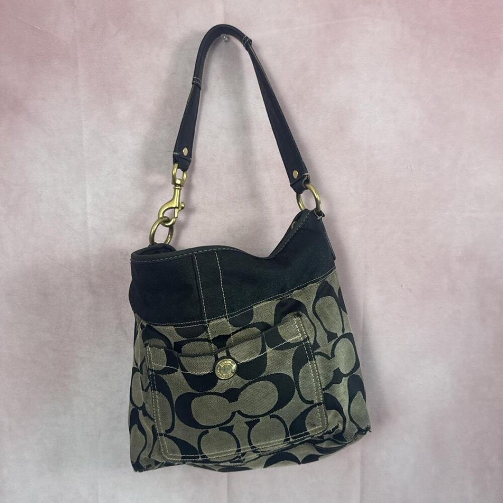 🖤Vintage Coach Canvas Hobo Bag🖤